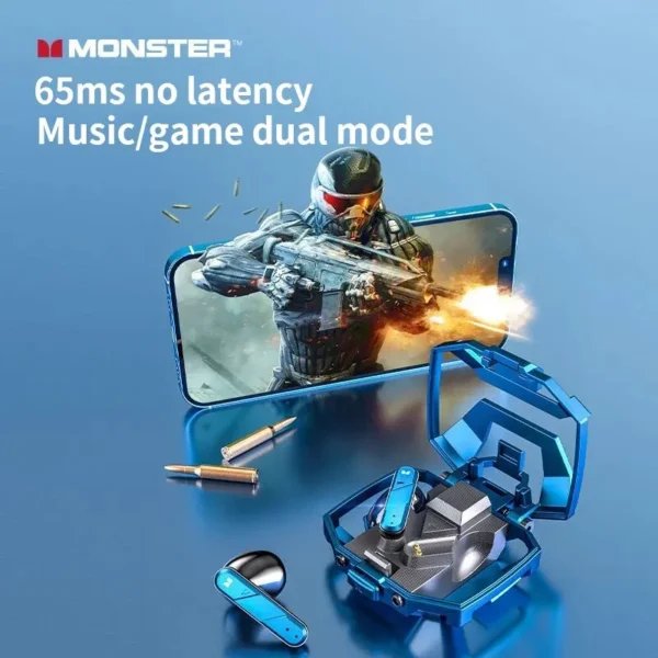 Tai Nghe Monster AIRMARS Bluetooth 5.2 phiên bản Gamer